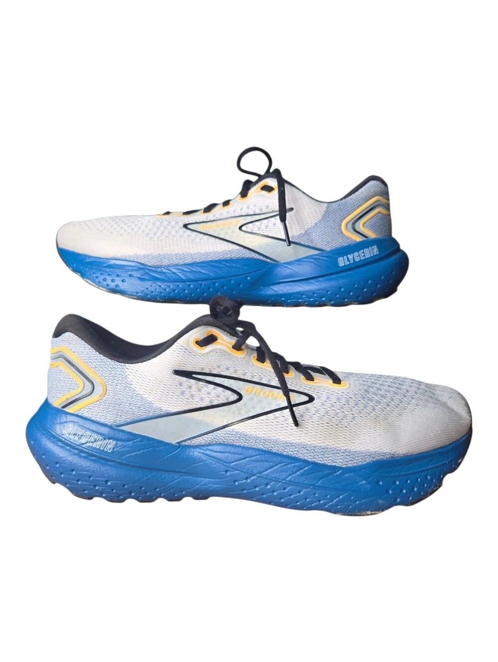 Brooks Mens Sapphire Blue Glycerin 21 Road Running Sneakers Size 11.5